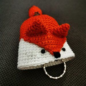 100 % Handmade fox key chain /key holder